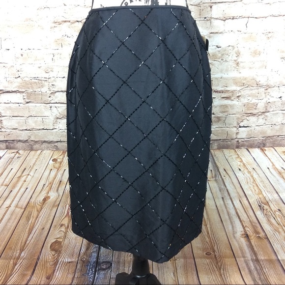david brooks Dresses & Skirts - New David Brooks Embellished Silk Skirt 6